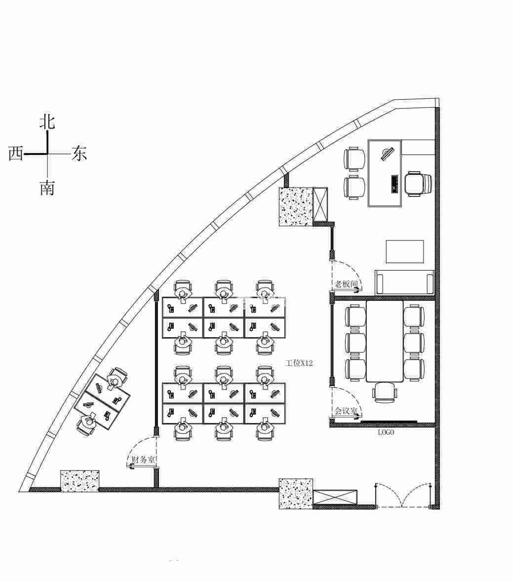 中山公园绿地商务大厦200平米写字楼出租