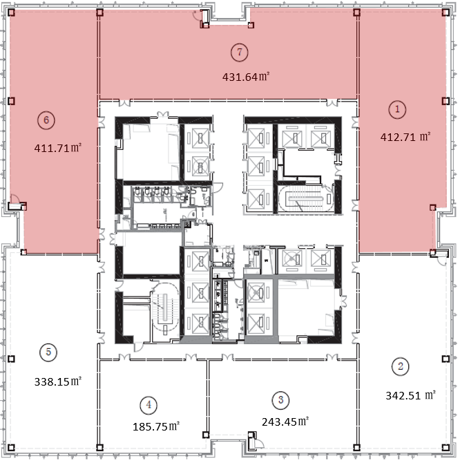 黄浦滨江外滩金融中心1256平米写字楼出租