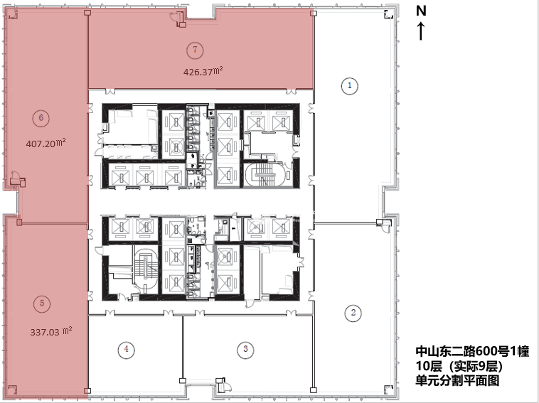 黄浦滨江外滩金融中心1171平米写字楼出租