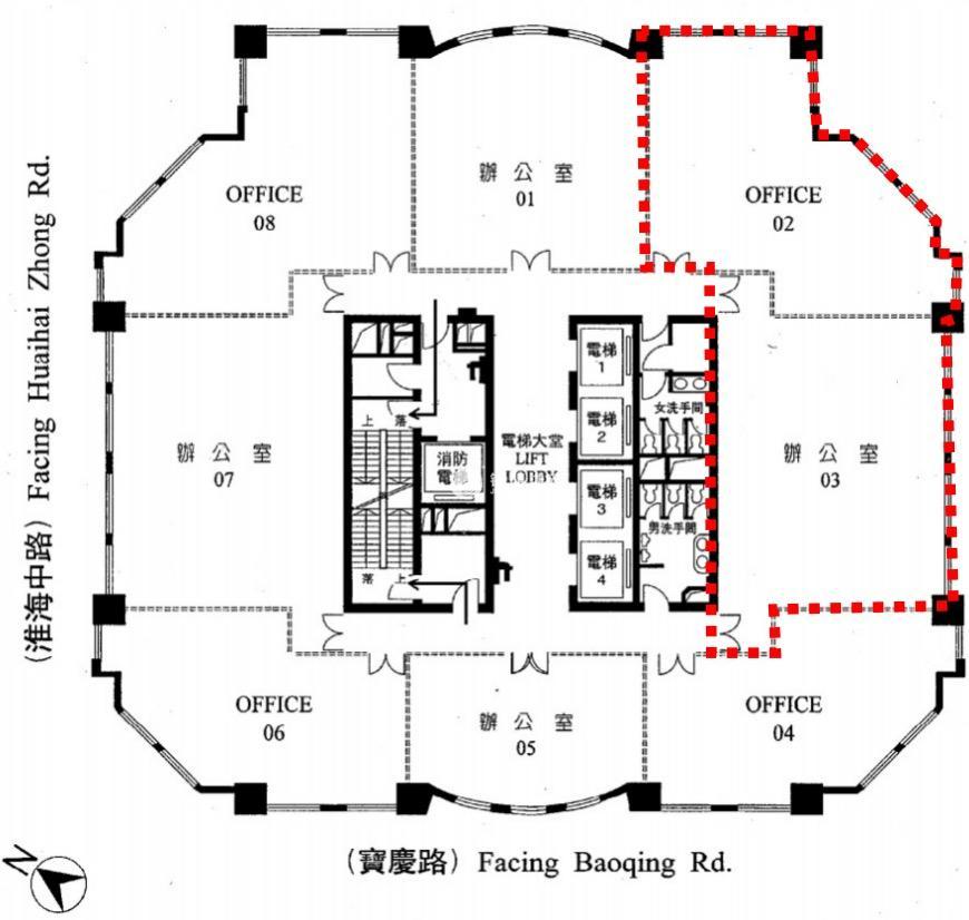 爱美高大厦292平米写字楼出租