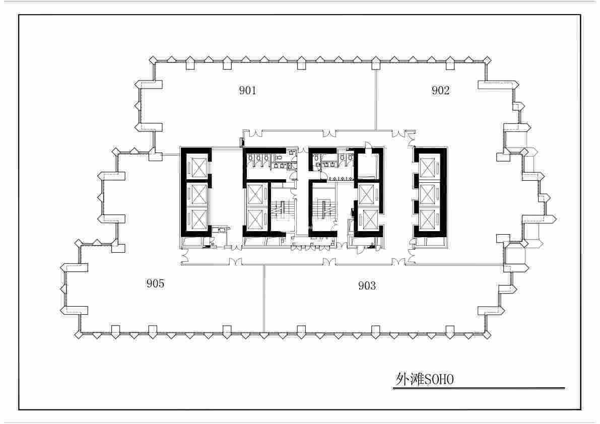 董家渡外滩SOHO430平米写字楼出租