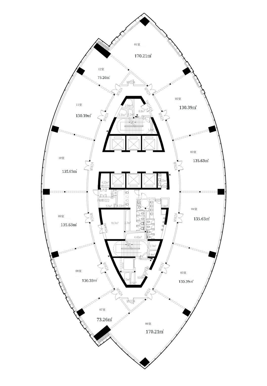 上海南站中星城175平米写字楼出租