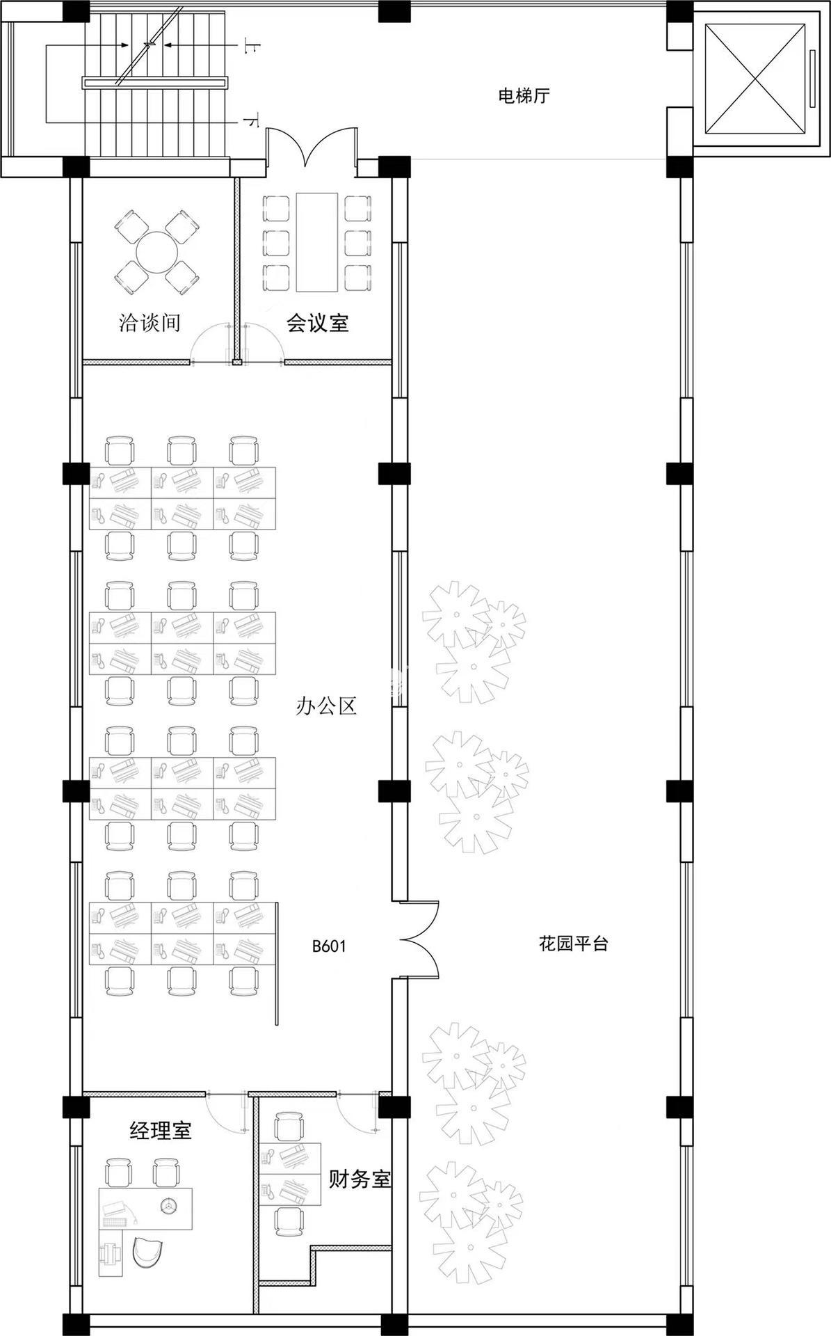 中山公园安化路易园242平米写字楼出租