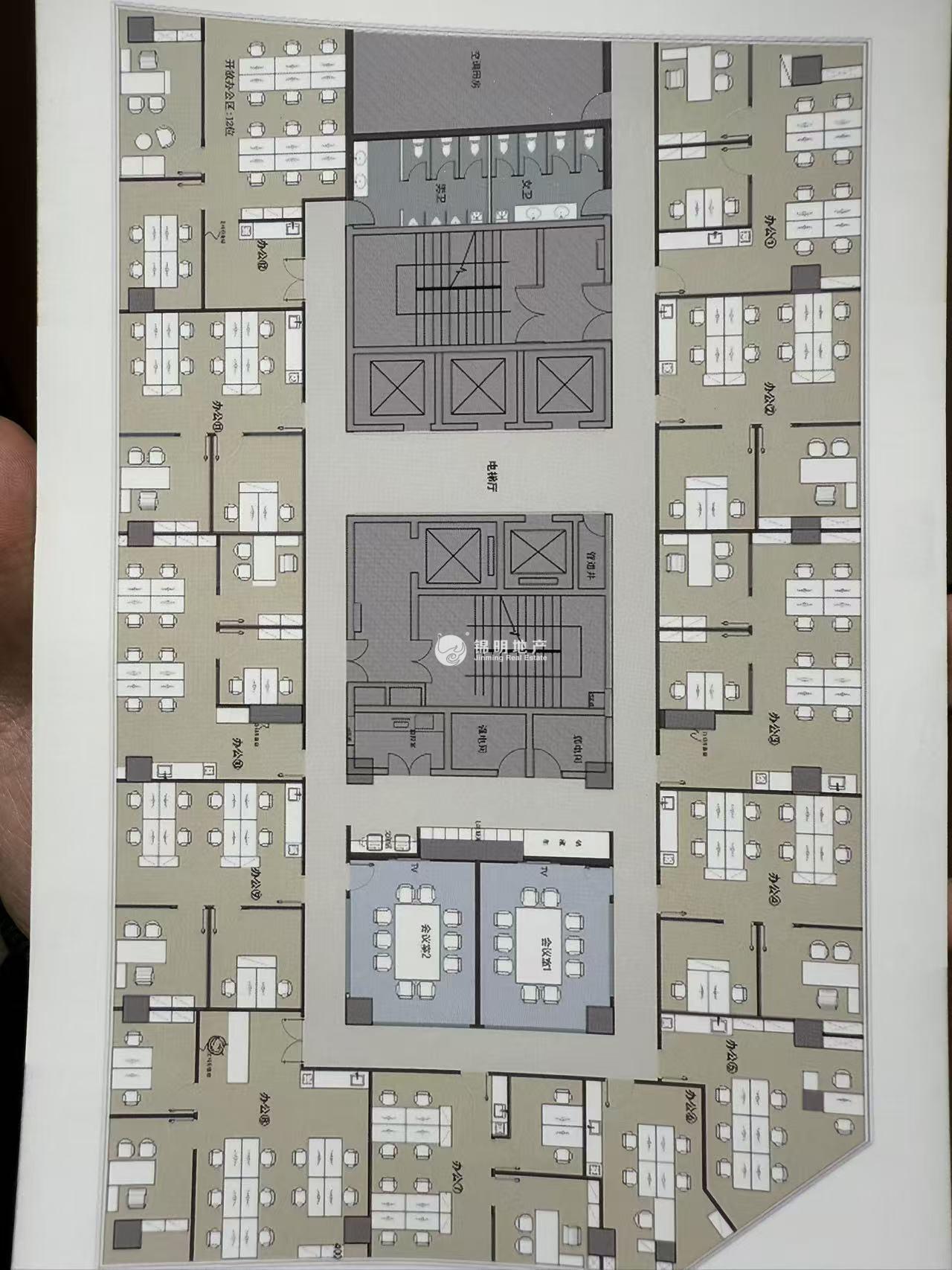 五角场五角场万达广场108平米写字楼出租