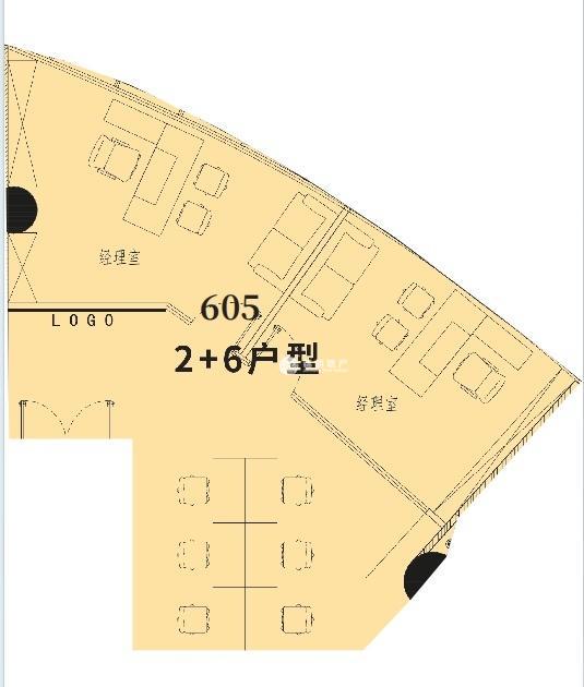 徐泾虹桥世界中心152平米写字楼出租