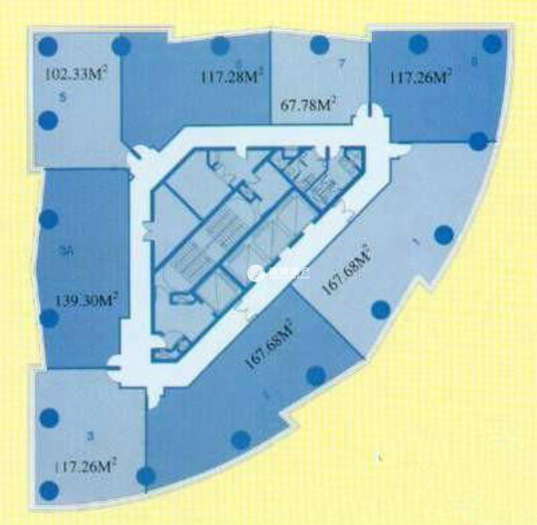 静安寺环球世界大厦167平米写字楼出租