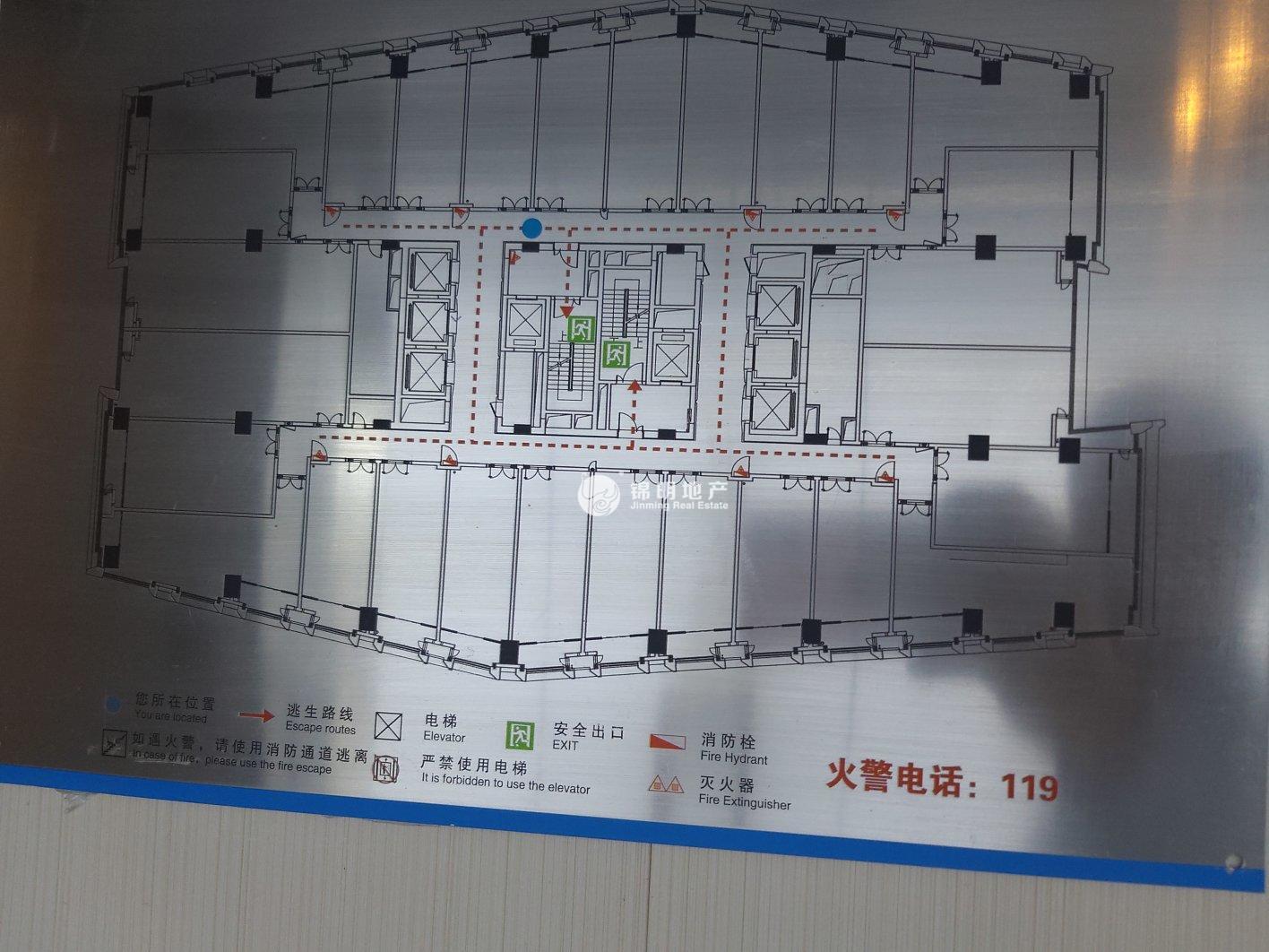 龙华绿地汇中心92平米写字楼出租