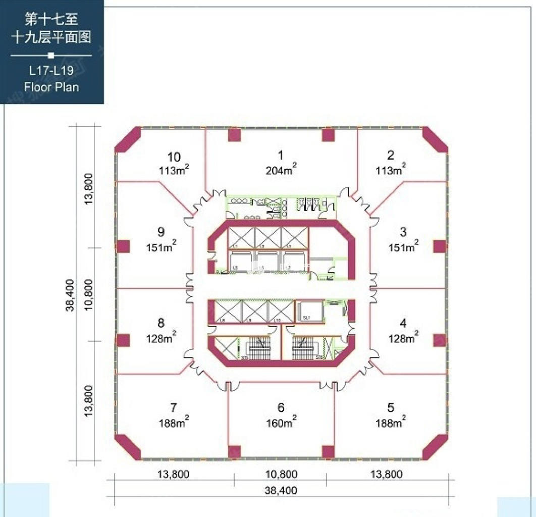 不夜城嘉里不夜城200平米写字楼出租