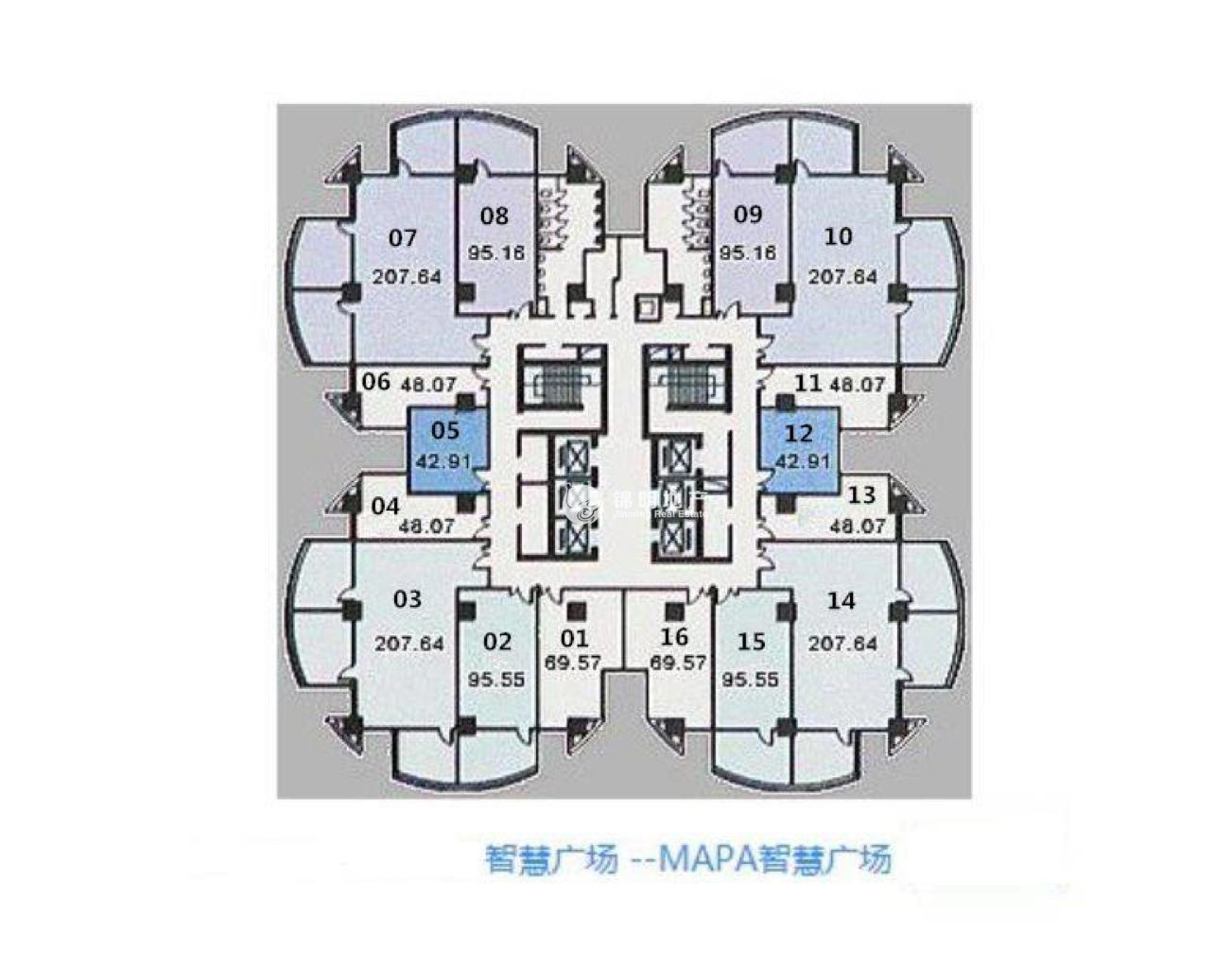 曹家渡智慧广场48平米写字楼出租