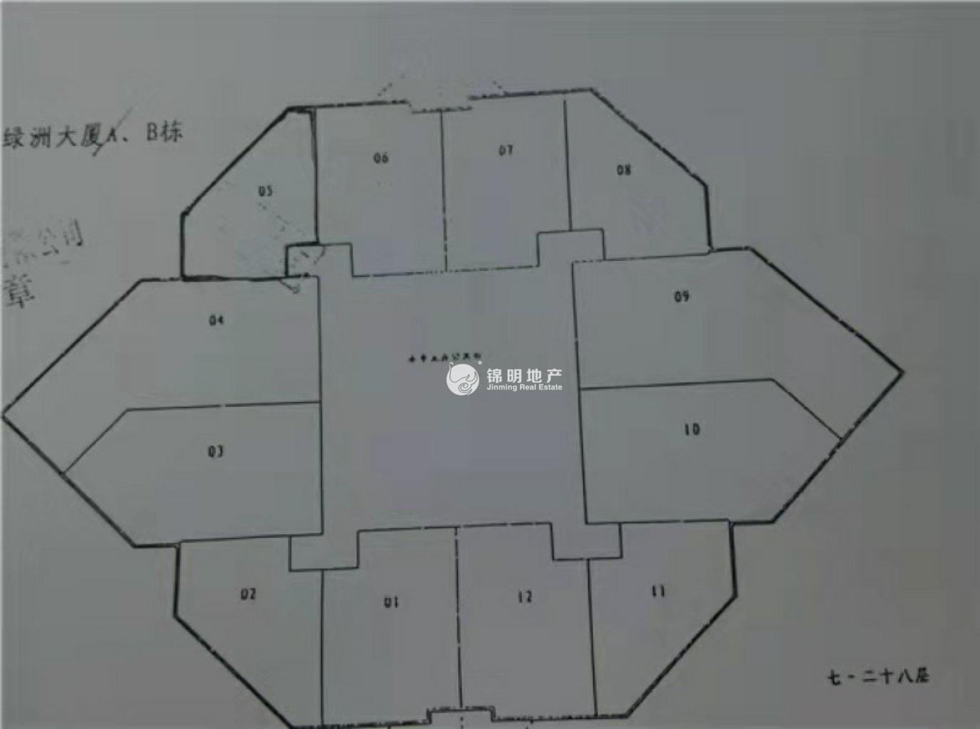 曹杨绿洲广场60平米写字楼出租