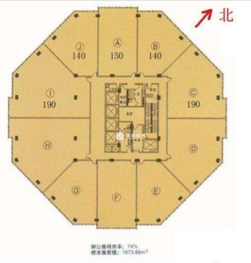 陆家嘴世界广场150平米写字楼出租