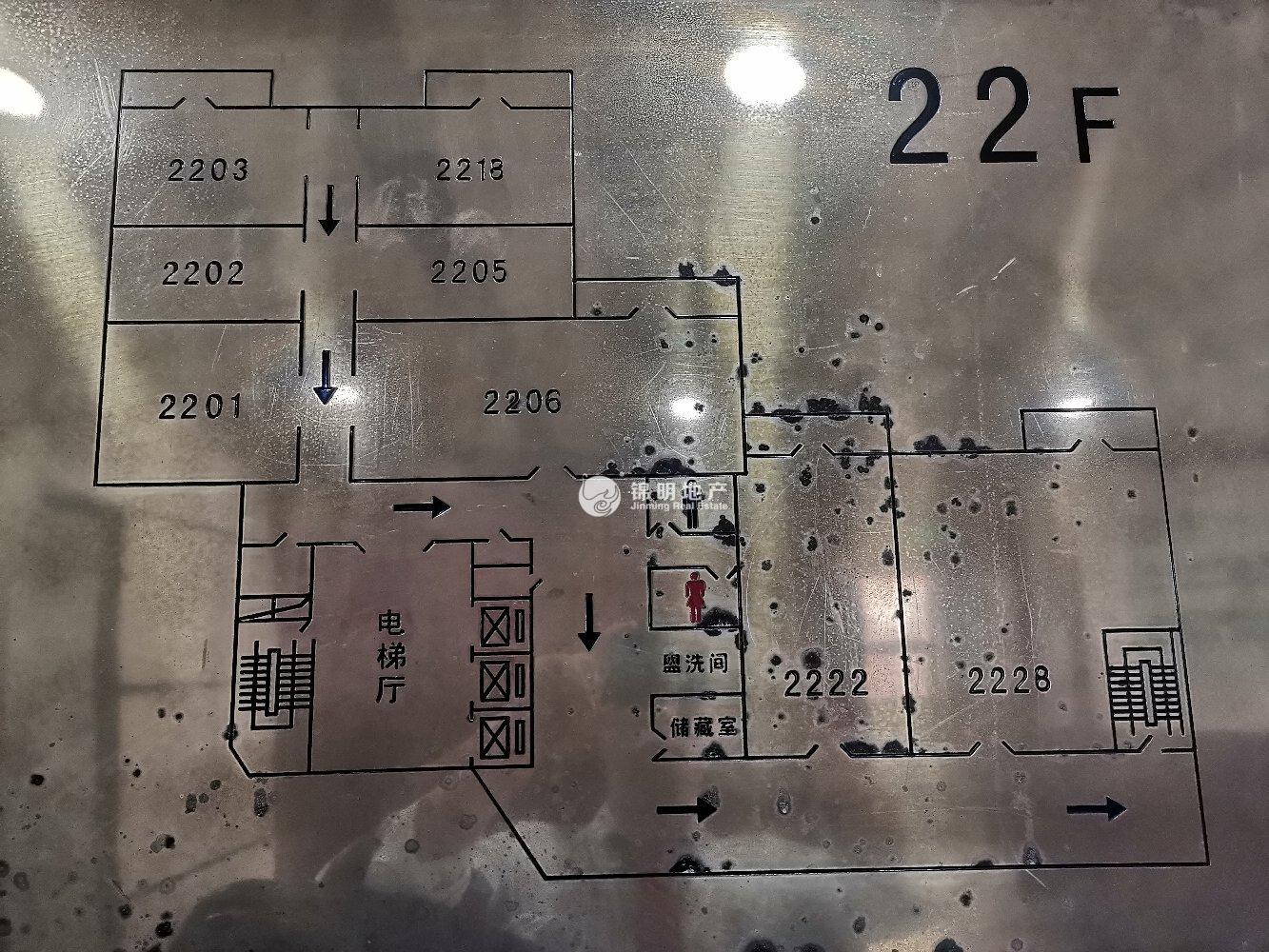 长寿路长久商务中心127平米写字楼出租