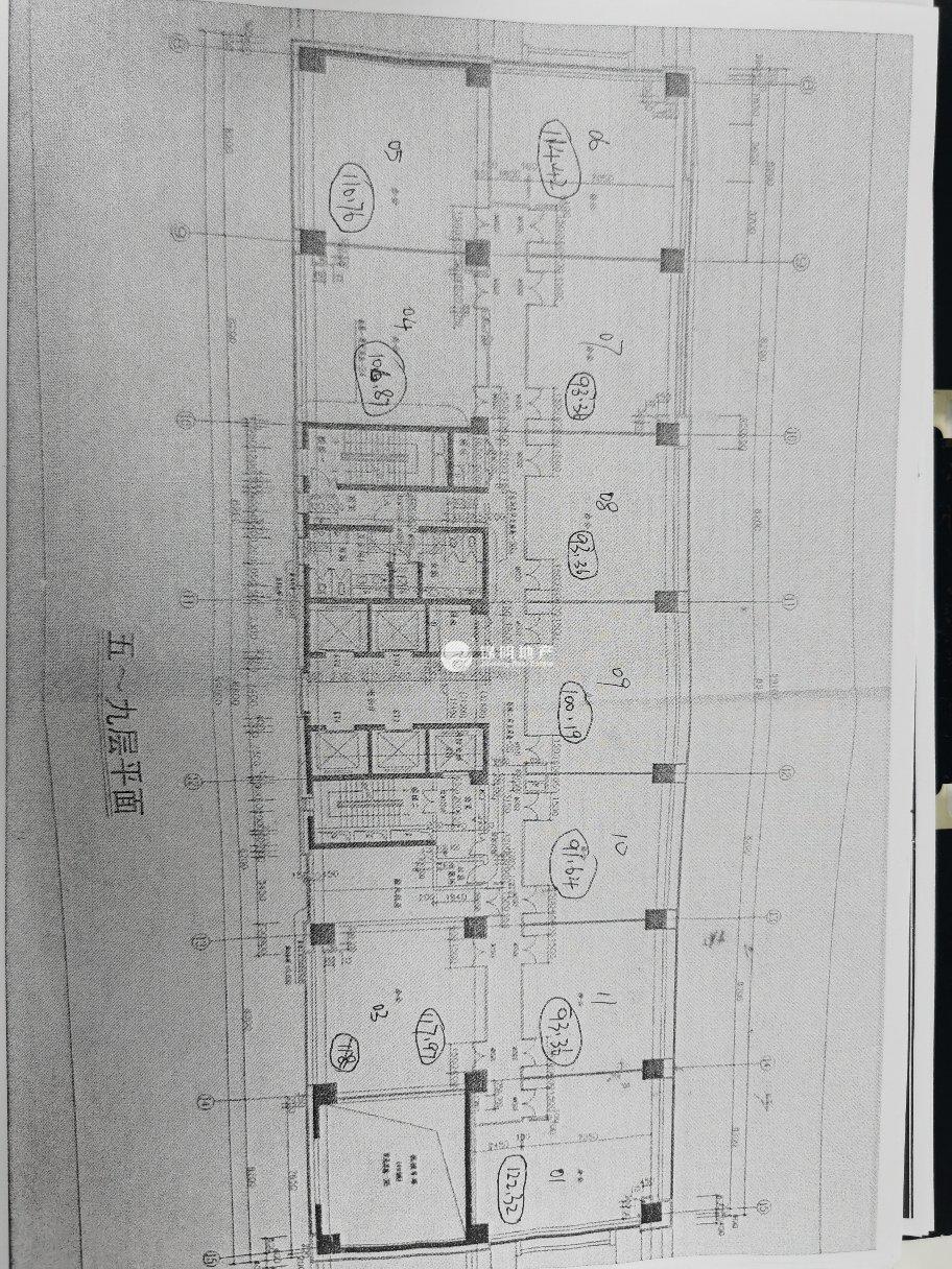 长寿路宝华大厦208平米写字楼出租