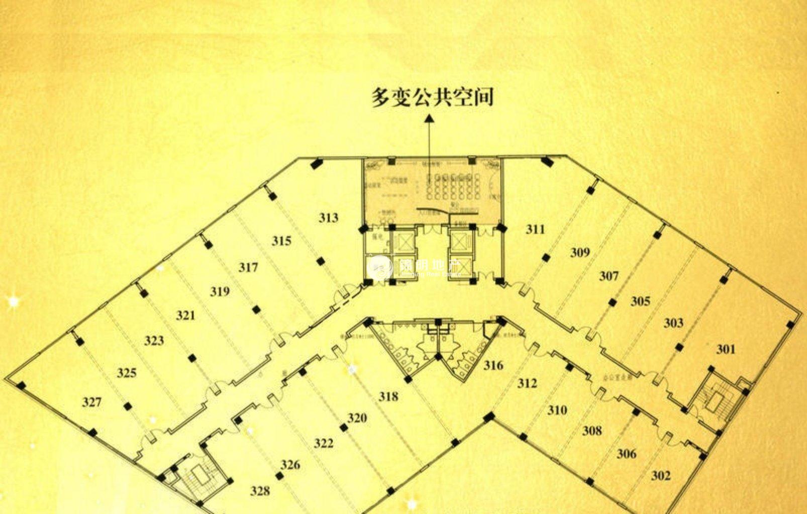 鲁迅公园优豪创展中心120平米写字楼出租