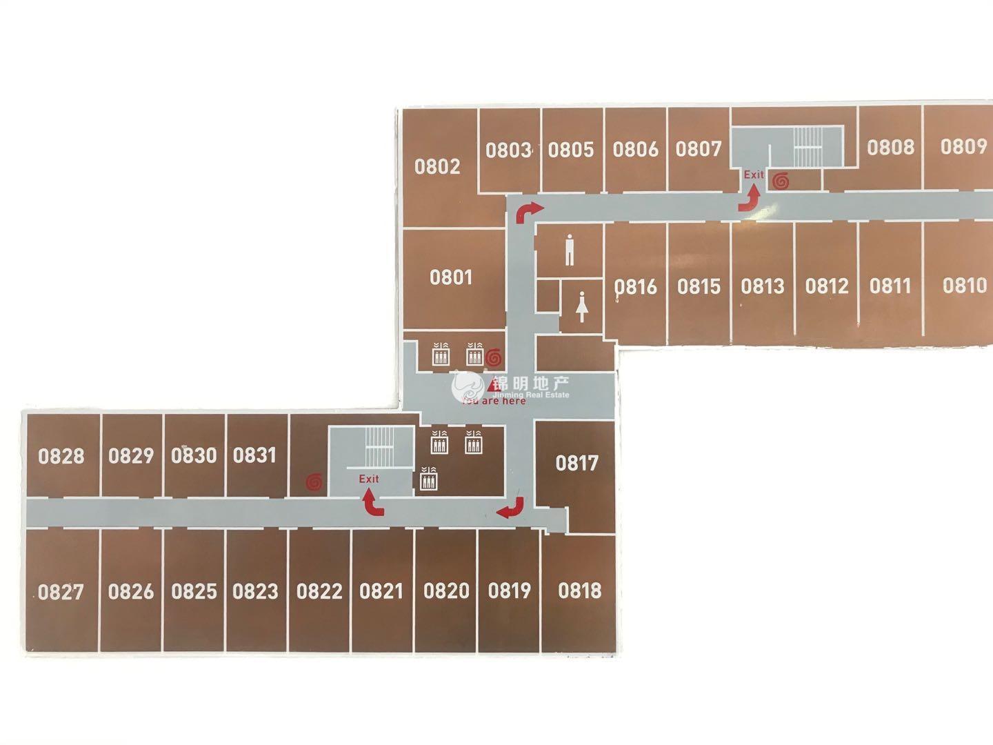 四川北路海泰时代大厦88平米写字楼出租