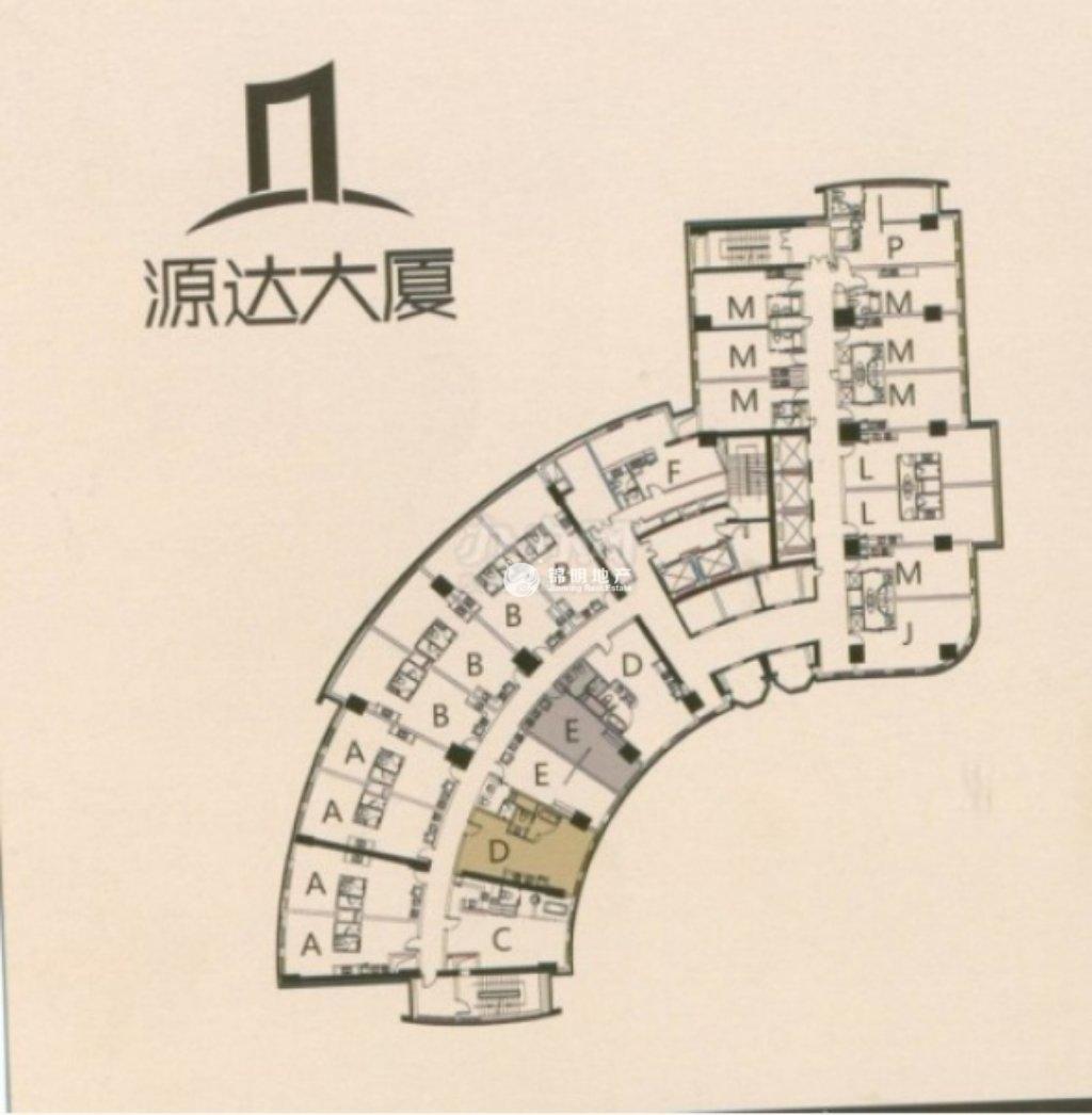 长寿路源达大厦198平米写字楼出租