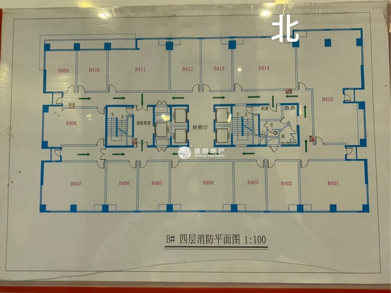 彭浦共和国际商务广场90平米写字楼出租
