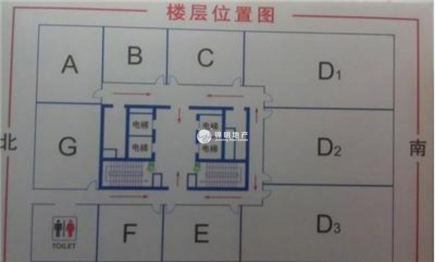 天山申亚金融广场200平米写字楼出租