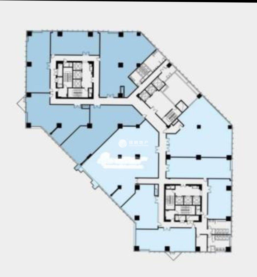 中山公园华宁国际广场120平米写字楼出租