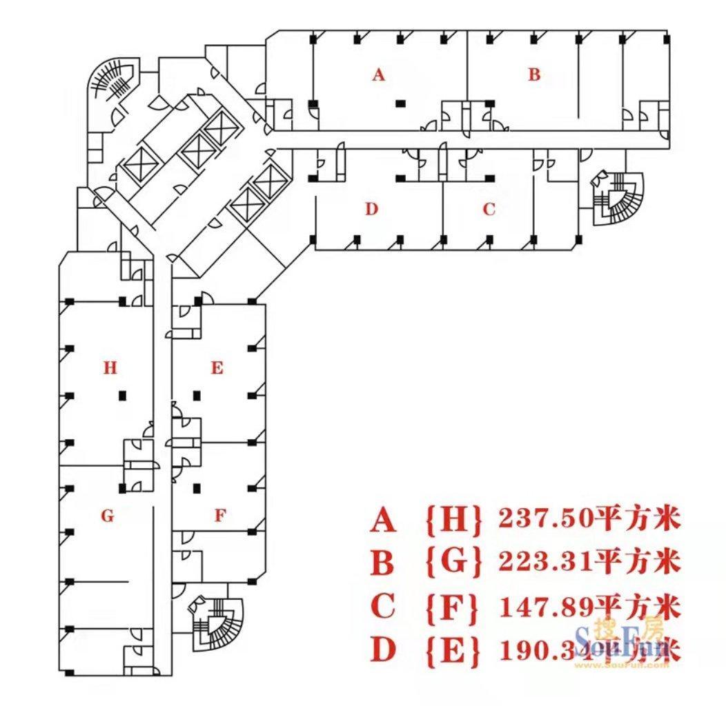 四川北路永融企业中心237平米写字楼出租
