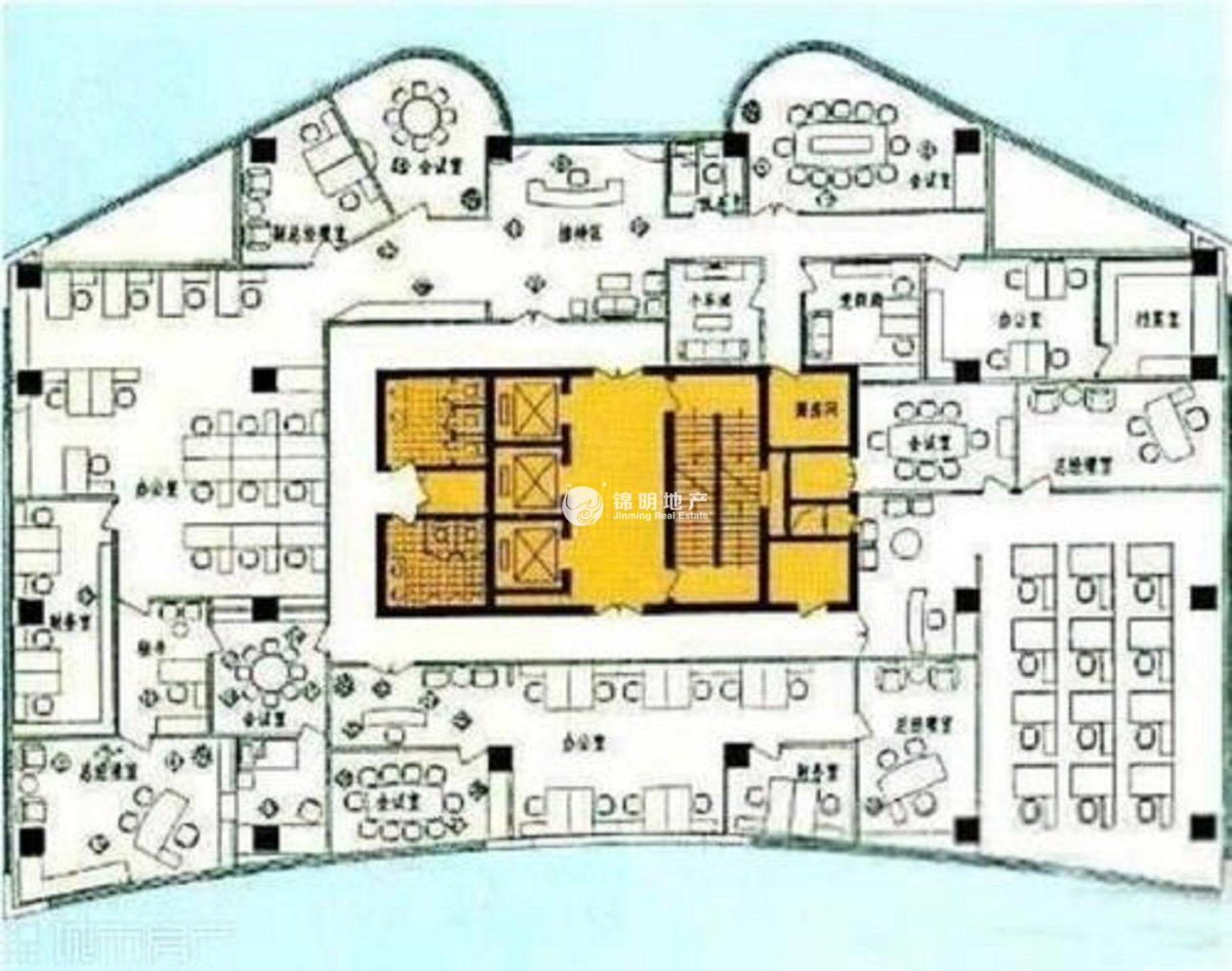 陆家嘴华申大厦380平米写字楼出租