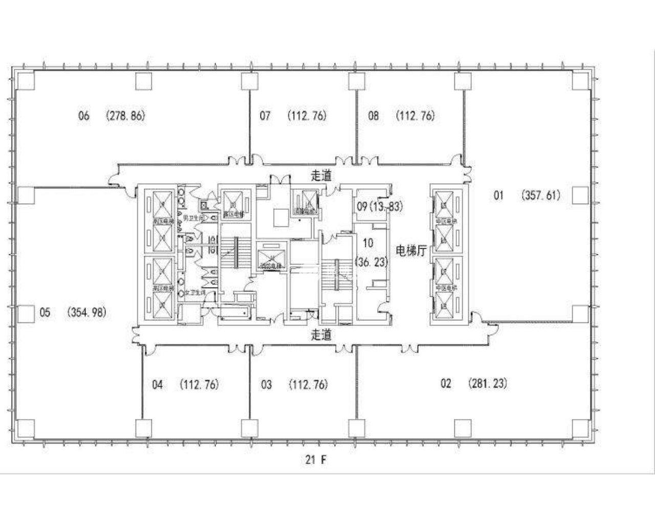 曹杨长城大厦145平米写字楼出租