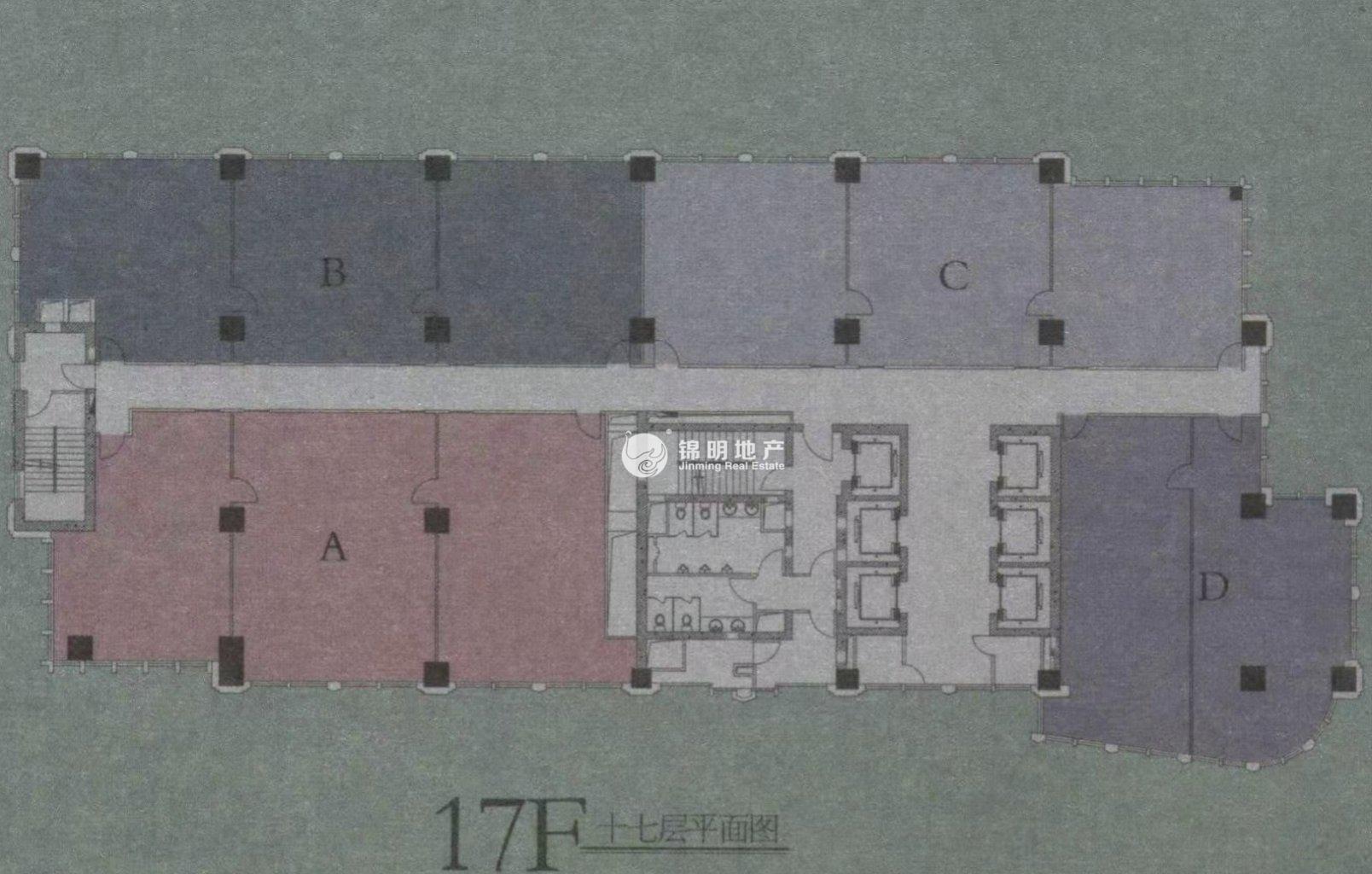 南京西路晶采世纪大厦242平米写字楼出租