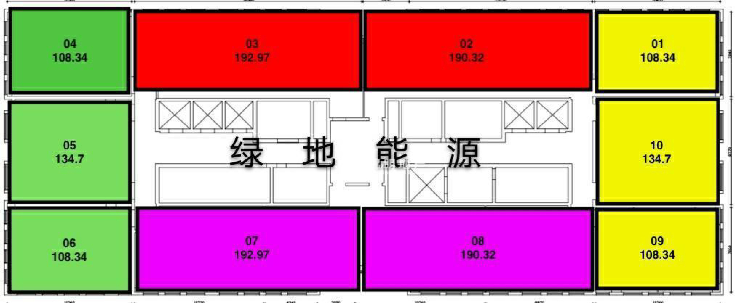 五角场绿地能源大厦190平米写字楼出租