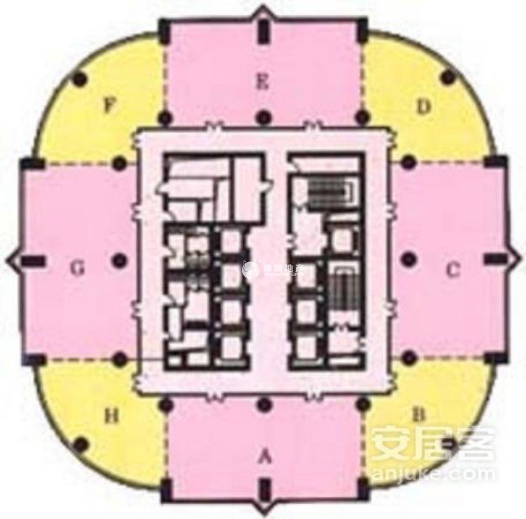 徐家汇上海实业大厦283平米写字楼出租