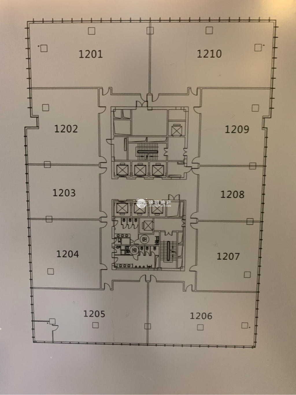 龙华上海绿地中心一期276平米写字楼出租