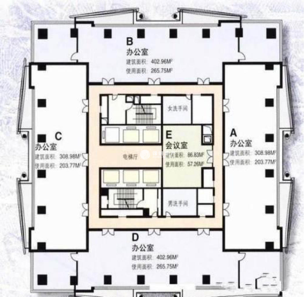 南京西路仲益大厦184平米写字楼出售