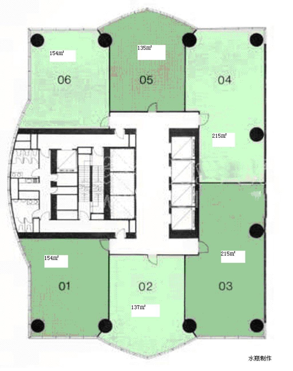 人民广场峻岭广场138平米写字楼出租