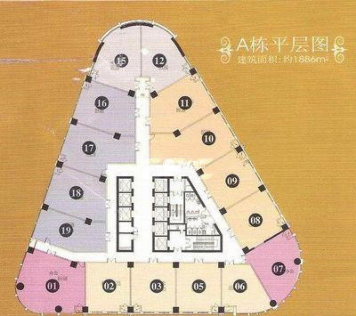不夜城苏河1号147平米写字楼出租