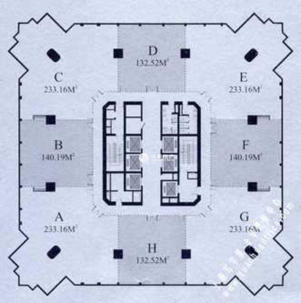 潍坊钱江大厦100平米写字楼出租
