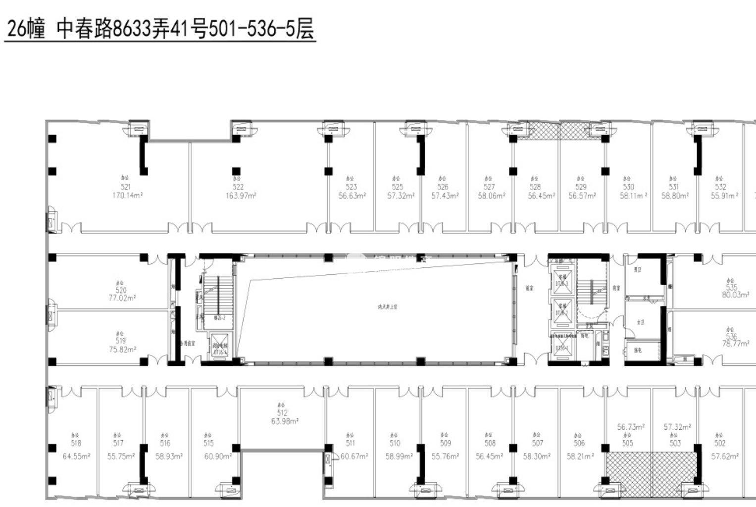 七宝万科七宝国际57平米写字楼出租