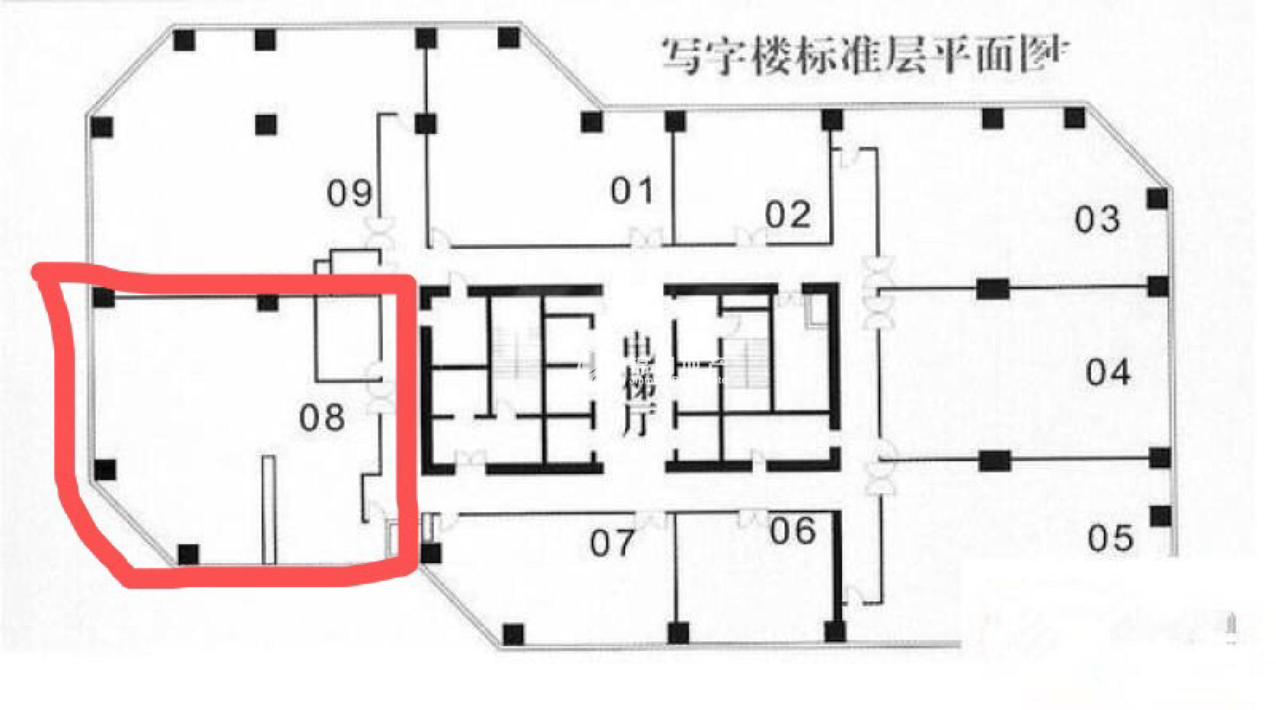 徐家汇飞雕国际大厦230平米写字楼出租