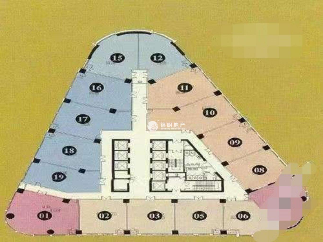 不夜城苏河1号94平米写字楼出租
