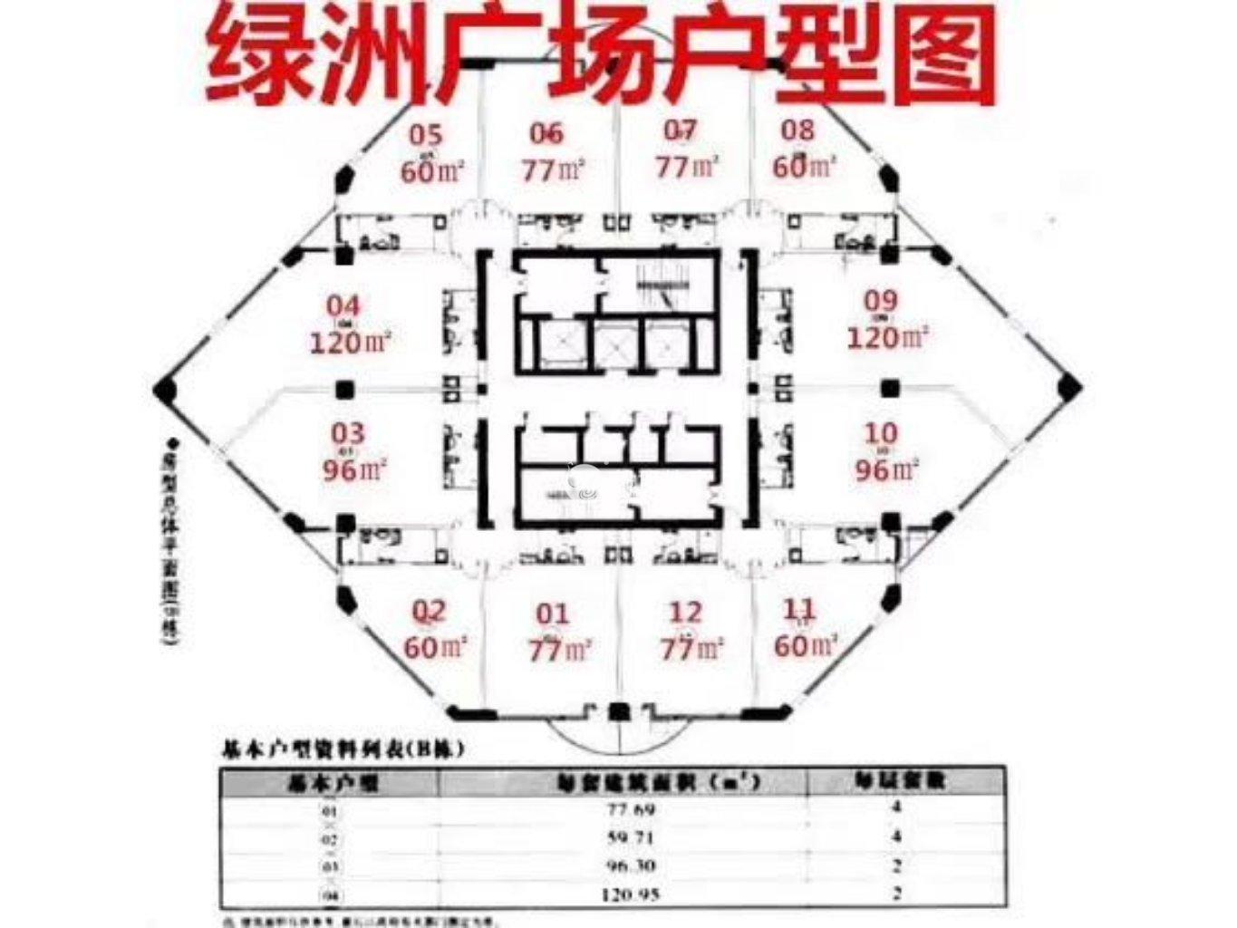 曹杨绿洲广场60平米写字楼出租