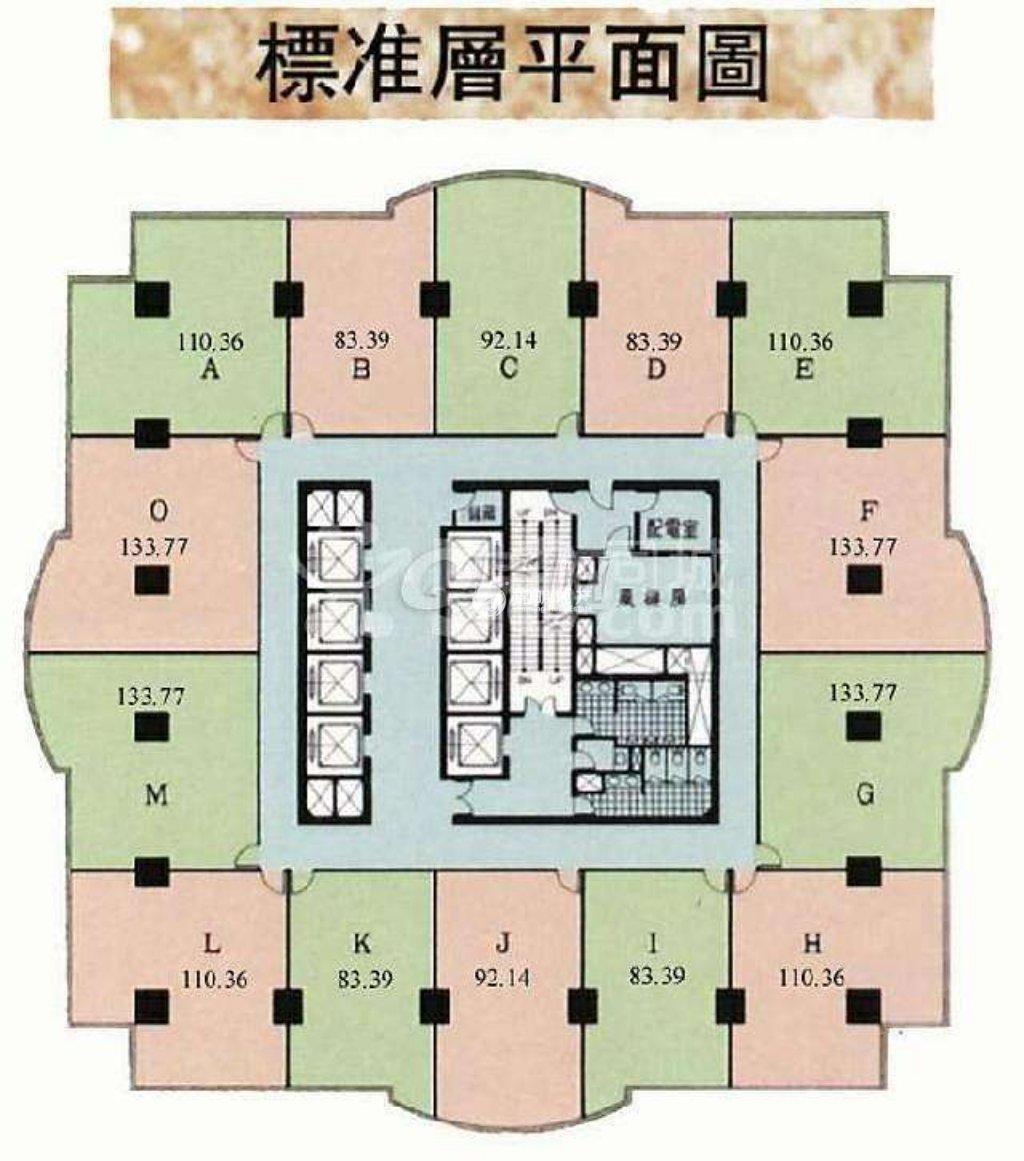 潍坊汤臣金融大厦116平米写字楼出租