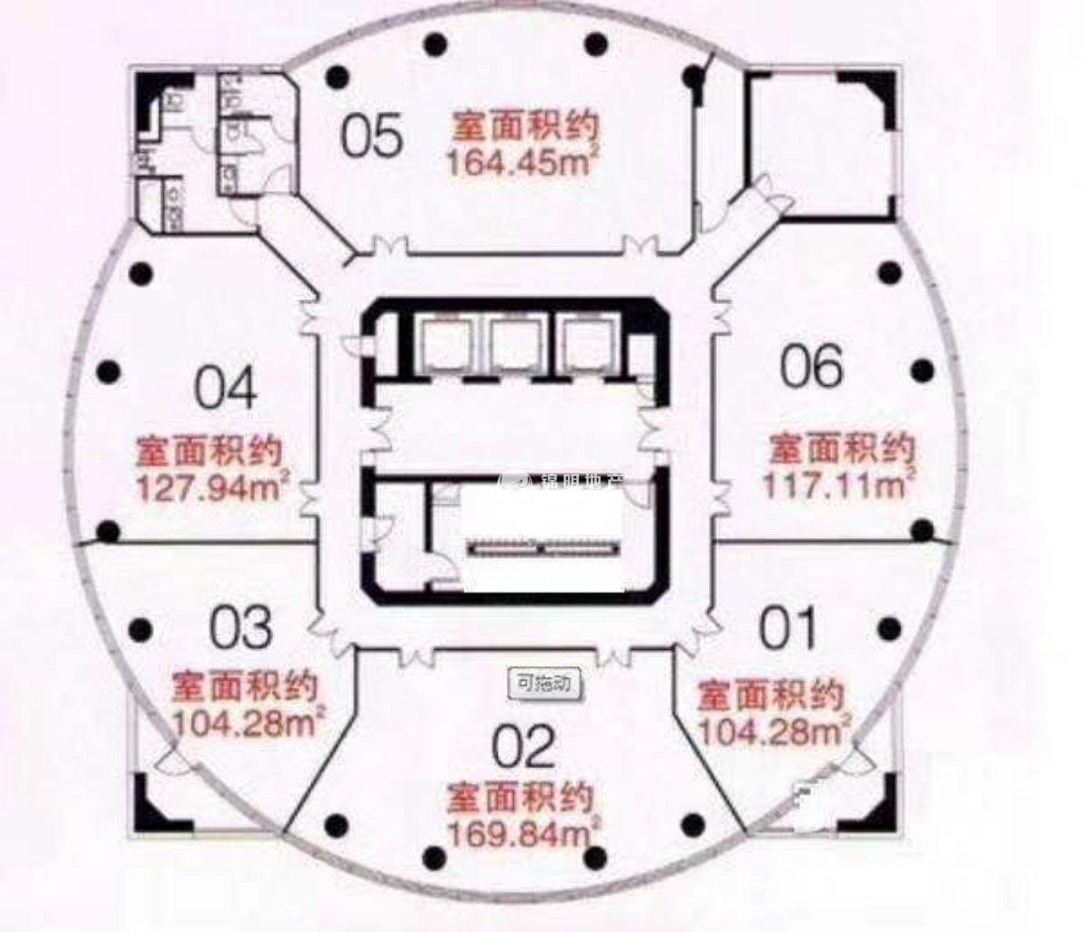 曹杨中关村科技大厦233平米写字楼出租