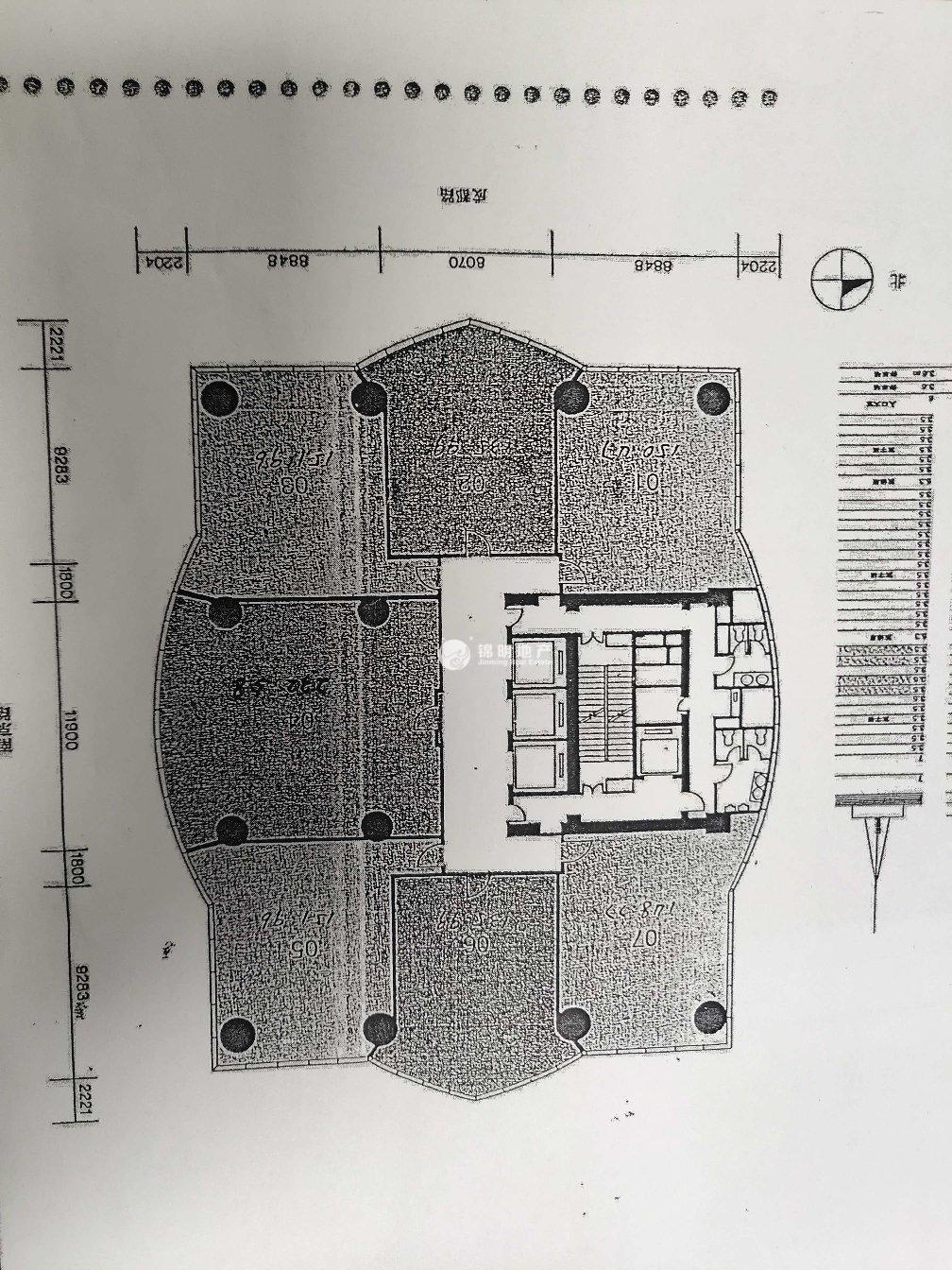 人民广场峻岭广场154平米写字楼出租