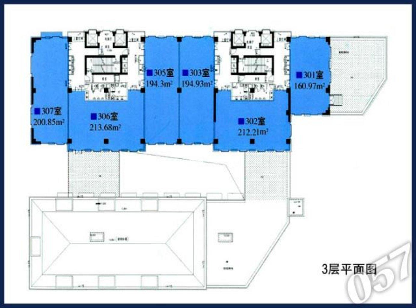 永和祥腾财富广场200平米写字楼出租