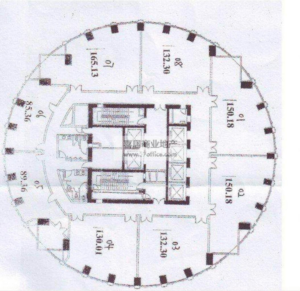 陆家嘴生命人寿大厦150平米写字楼出租