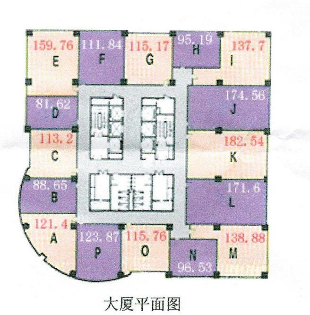 淮海中路恒积大厦870平米写字楼出租