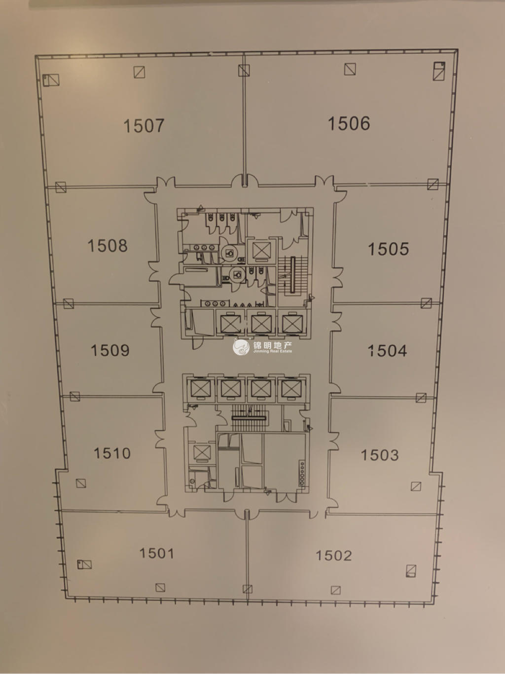 龙华上海绿地中心一期175平米写字楼出租