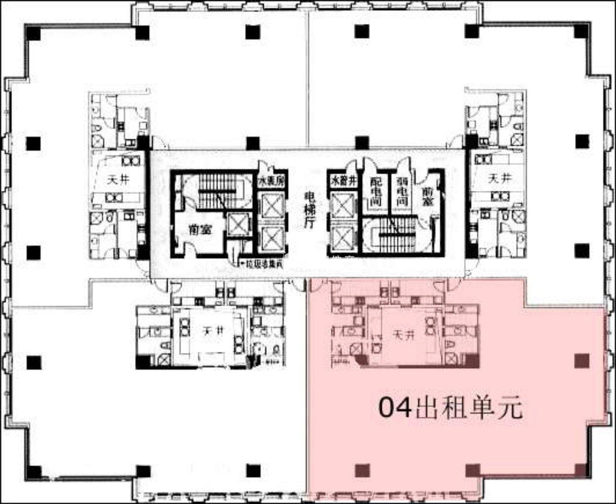 联洋金鹰大厦100平米写字楼出租