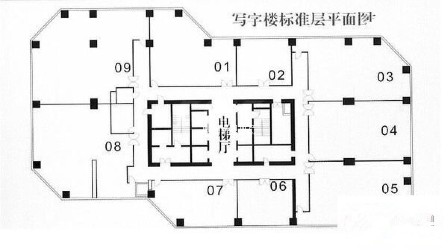 徐家汇飞雕国际大厦153平米写字楼出租