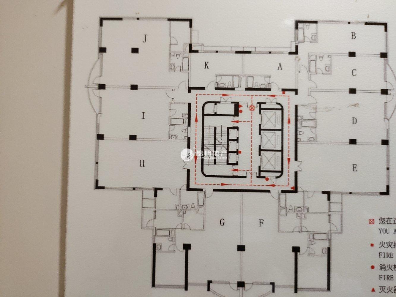 长寿路悦达国际大厦95平米写字楼出租