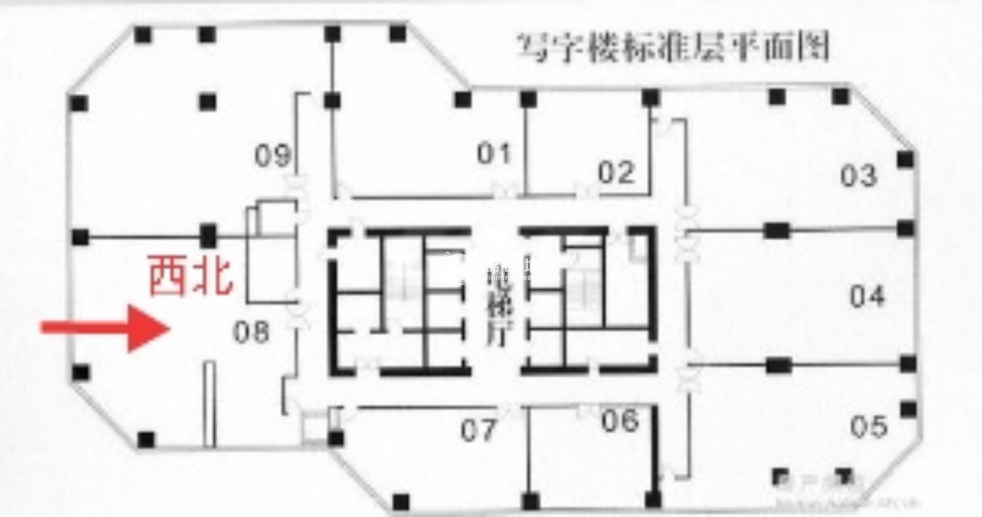万体馆飞洲国际广场118平米写字楼出租