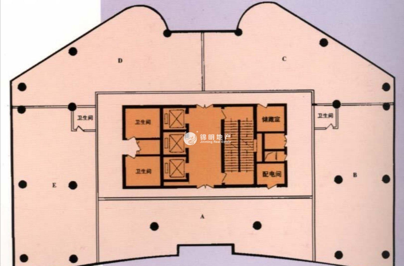 陆家嘴华申大厦115平米写字楼出租